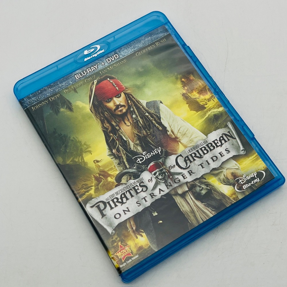 Pirates of the‎ Caribbean On Stranger Tides Blu-ray DVD 2-Disc Combo Pack Disney